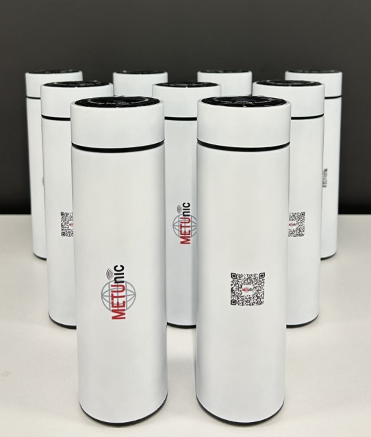 450 ML Isı Derecesi Gösteren Dijital Göstergeli Çelik Termos 418